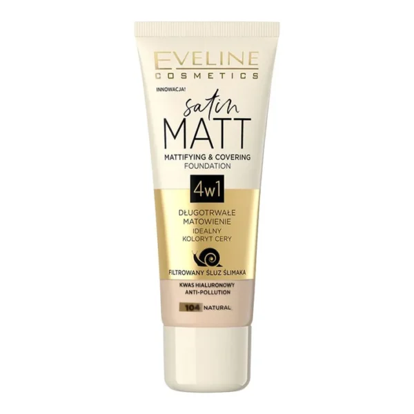 Eveline Satin Matt Mattifying & Covering Foundation 103 Natu Eveline Satin Matt Mattifying & Covering Foundation 103 Natu