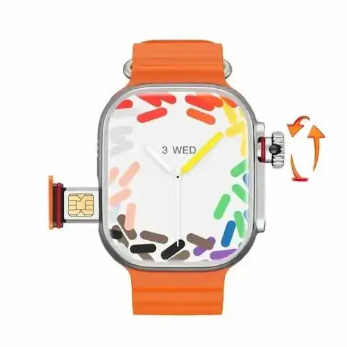 CDS9 Ultra Smart Watch 4G Sim Card With Rotating Camera